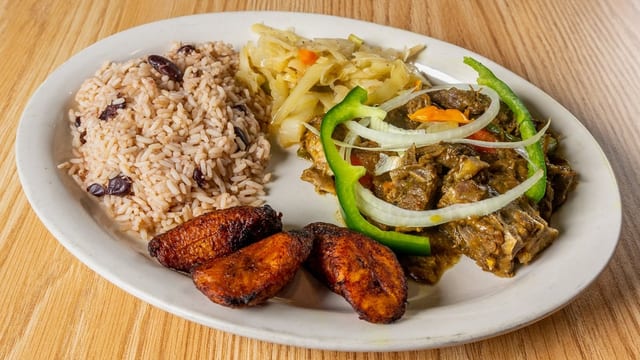 Curry Goat Combo.